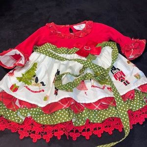 Counting Daisies dress 6-9 months Christmas